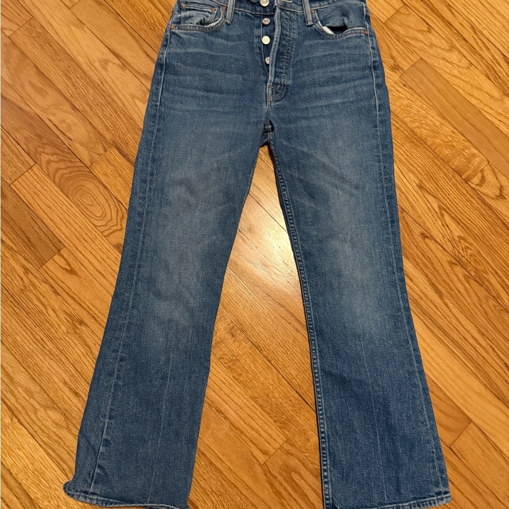 MOTHER Flare & Wide Leg Jeans in Classic Blue